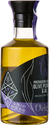 🌿 Oleisys® Huile d'olive – Préparation culinaire Olive Picholine & Ail BIO 200 ml