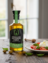 🌿 Oleisys® Huile d'olive – Préparation culinaire Olive Picholine & Basilic BIO