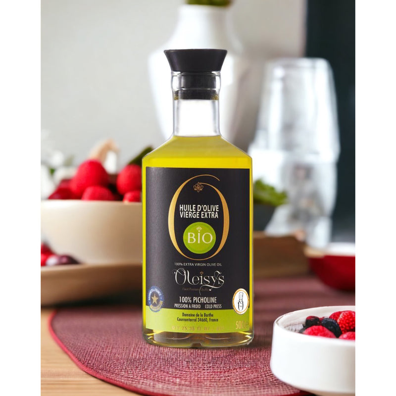 Huile d'olive picholine vierge extra BIO Oleisys® 500 ml