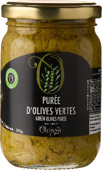 Une purée d’olives vertes onctueuse et généreuse. Elle déploie en bouche des notes douces et végétales, parfaites pour enchanter toasts, plats et instants partagés. 
