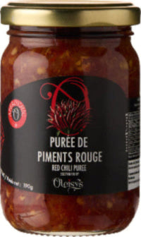 📦 Purée de Piments Rouges – Oleisys® Barquette de 12 unités