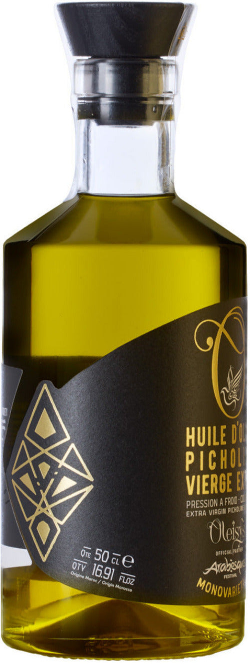 Édition Partenaire Officielle du Festival Arabesques - Huile d’olive Picholine monovarietale Bio Oleisys® 500 ml Flacon bijou
