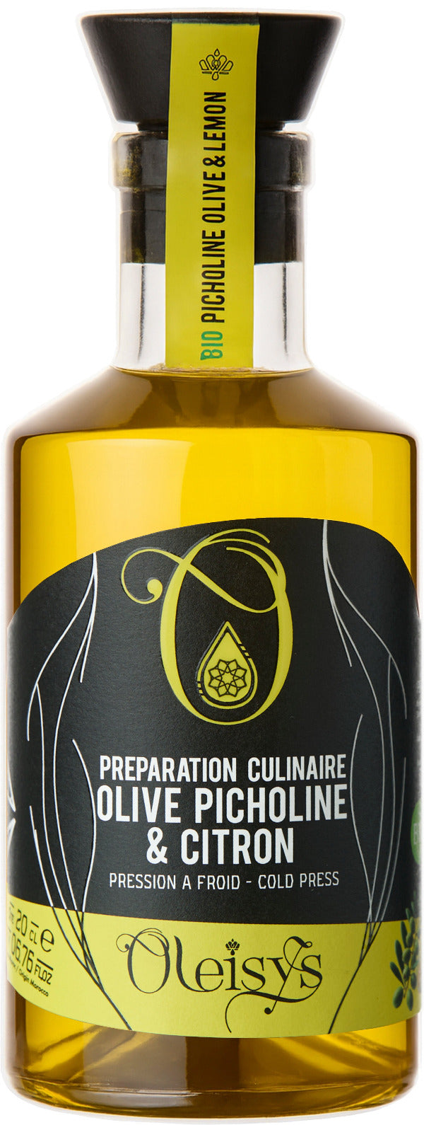 🍋 Oleisys® Huile d'olive – Préparation culinaire Olive Picholine & Citron BIO