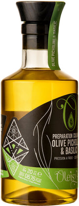 🌿 Oleisys® Huile d'olive – Préparation culinaire Olive Picholine &amp; Basilic BIO