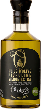Huile d’olive Picholine monovariétale BIO Oleisys® 500 ml Flacon bijou