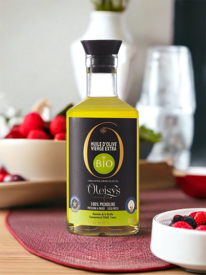 Huile d'olive picholine vierge extra BIO Oleisys® 500 ml