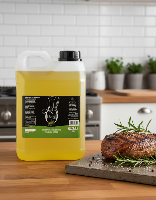 📦 Huile d’Olive Romarin - Préparation Culinaire 2 L -  Carton de 8 unités