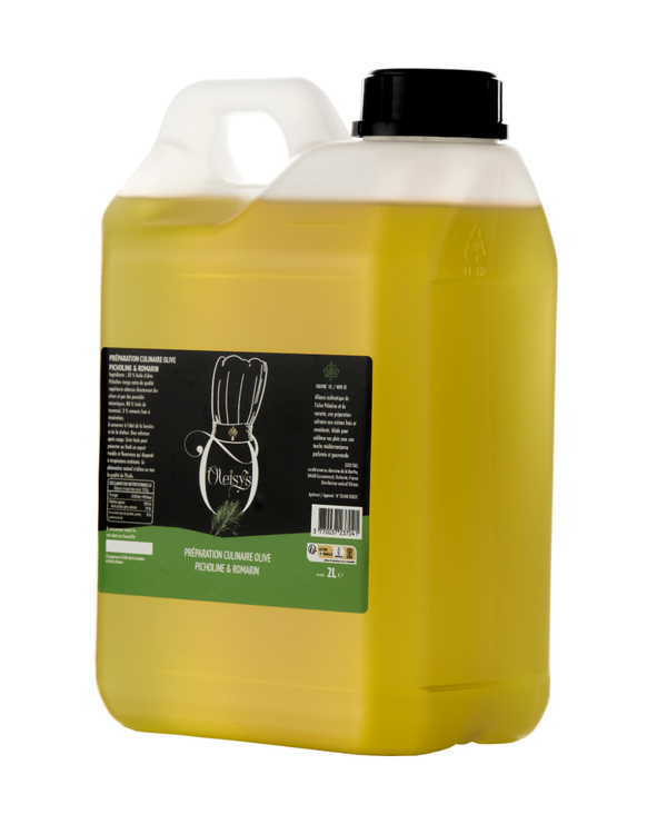 📦 Huile d’Olive Romarin - Préparation Culinaire 2 L -  Carton de 8 unités