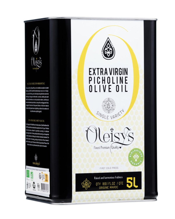 📦 Huile d’Olive Vierge Extra Picholine Monovariétale BIO 5 L - Carton de 4 unités