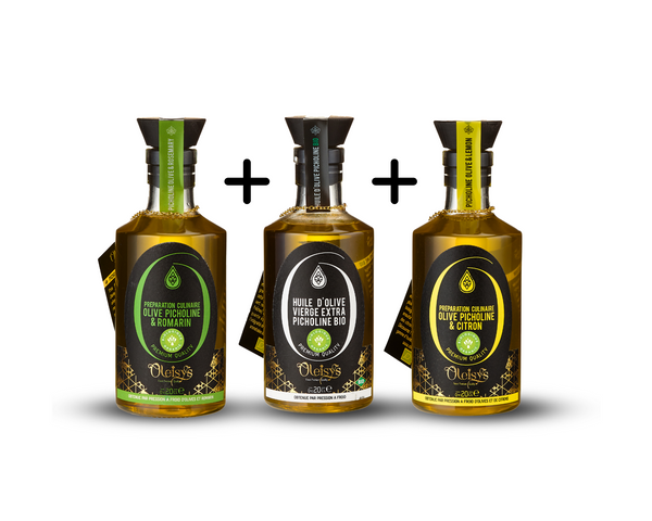Huile d’olive Picholine vierge extra Oleisys® trio bio 200ml