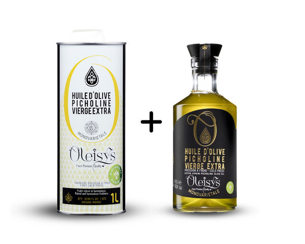 Huile d’olive Picholine vierge extra BIO Oleisys® 500 ml + 1L